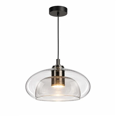 Lampa wisząca LED ze szklanym kloszem